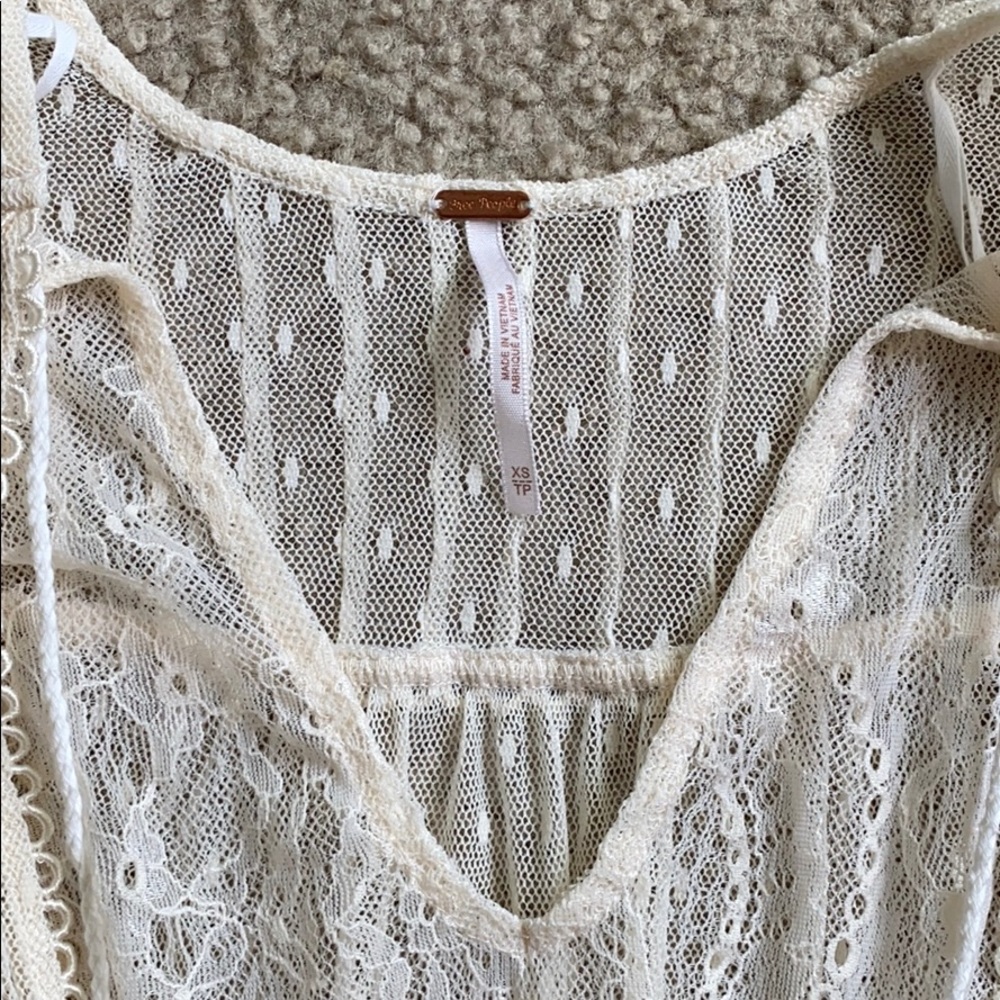 Free people lace blouse - Picture 2 of 6